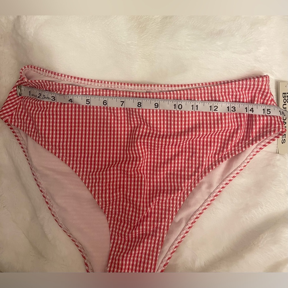 ❤️❤️No Boundaries Red and White Bikini Bottom - Picture 6 of 10